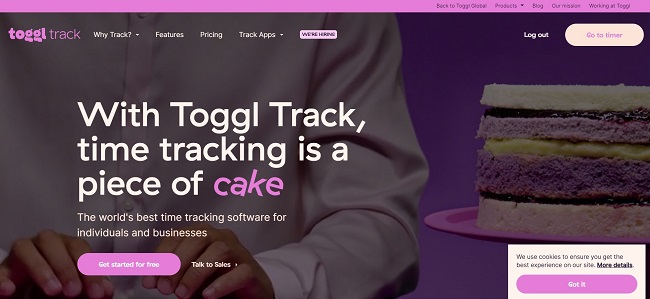 ワーケーションのツール、Toggl-Track